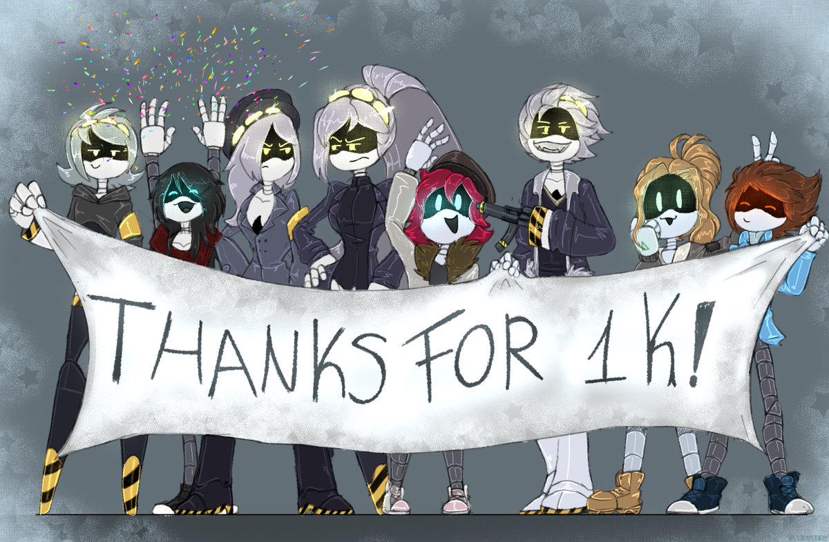 SniperWaffle115's tweet image. I&apos;m really happy you all love the OCs! I didn&apos;t expect to reach 1k before Evelyn and Cody got art, so here&apos;s their debut!

Huge thanks to @TuidyT for the art!

#MurderDrones #MurderDronesOCs #MuderDronesOC