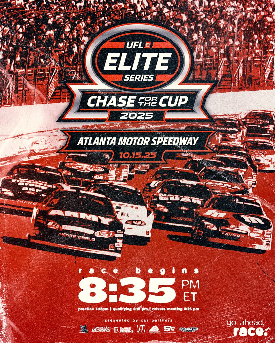 Three to go. Only the fast survive.

The action continues at classic Atlanta Motor Speedway tonight.