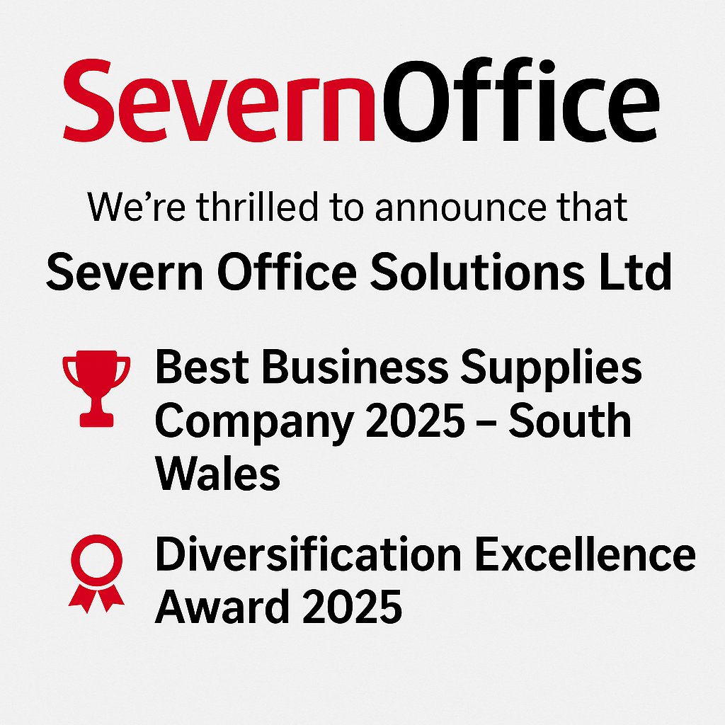 We’re thrilled to announce that Severn Office Solutions Ltd has been recognised for:
🏆 Best Business Supplies Company 2025 – South Wales
🏅 Diversification Excellence Award 2025
A huge thank you to our amazing team and customers for your continued support! 🙌
#Awards