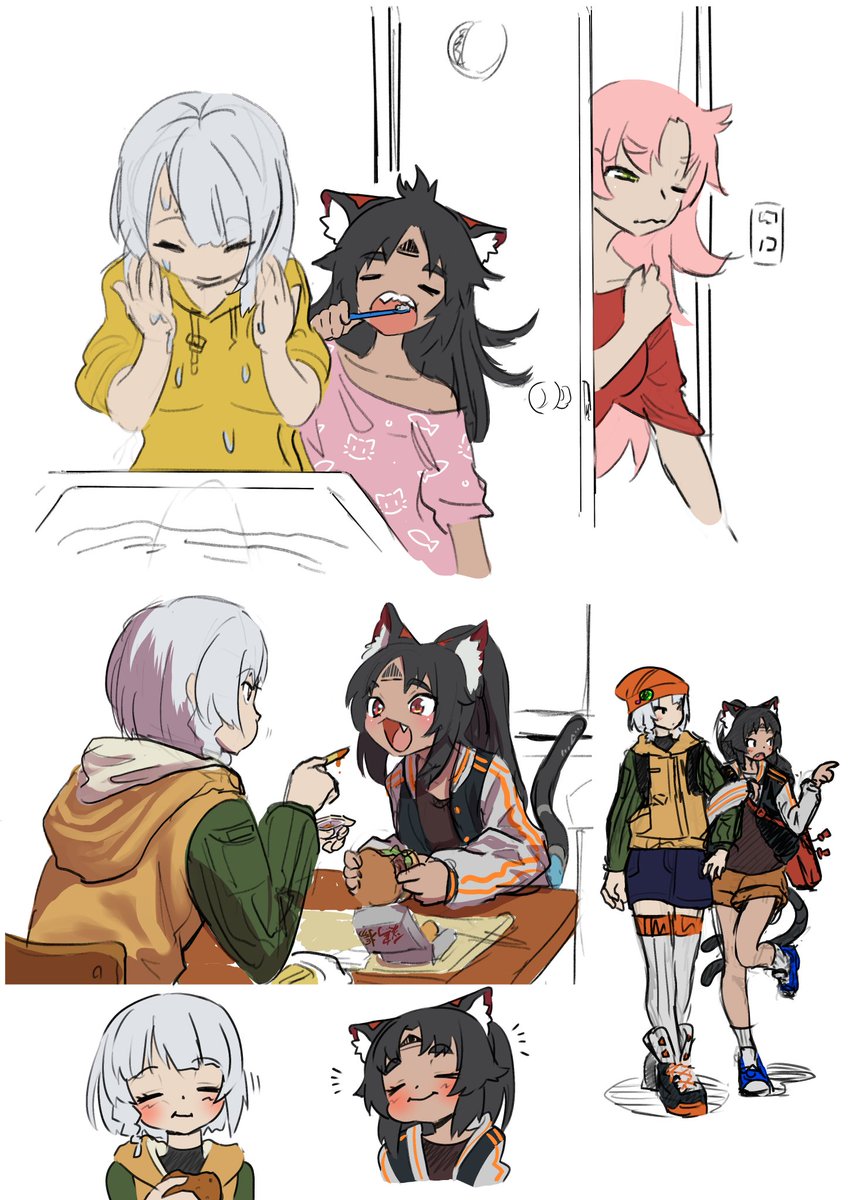 A day in life of Nekomata No. 5 #ゼンゼロ #zzzero #绝区零 #猫宮又奈 #nekomiyamana #zzzeroIllustration #AnbyDemara #NicoleDemara