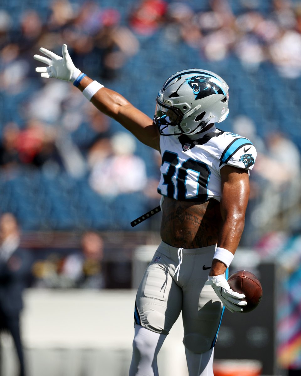 YahooFantasy's tweet image. Chuba Hubbard feels "110 percent" and expects to play this week, per @josephperson.