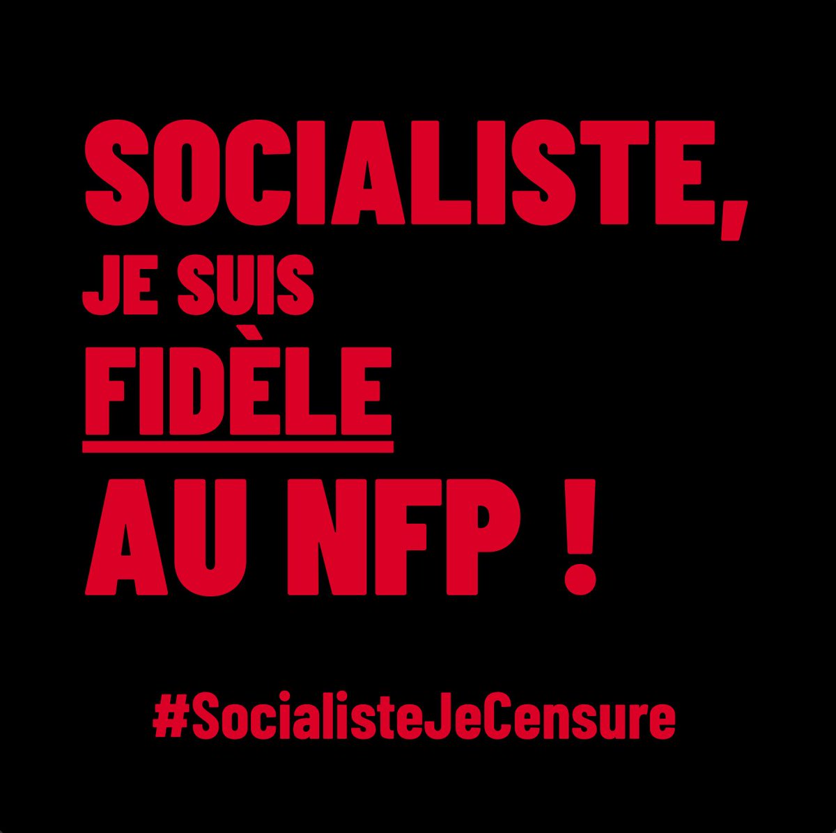 #SocialisteJeCensure 

Sans hésiter.