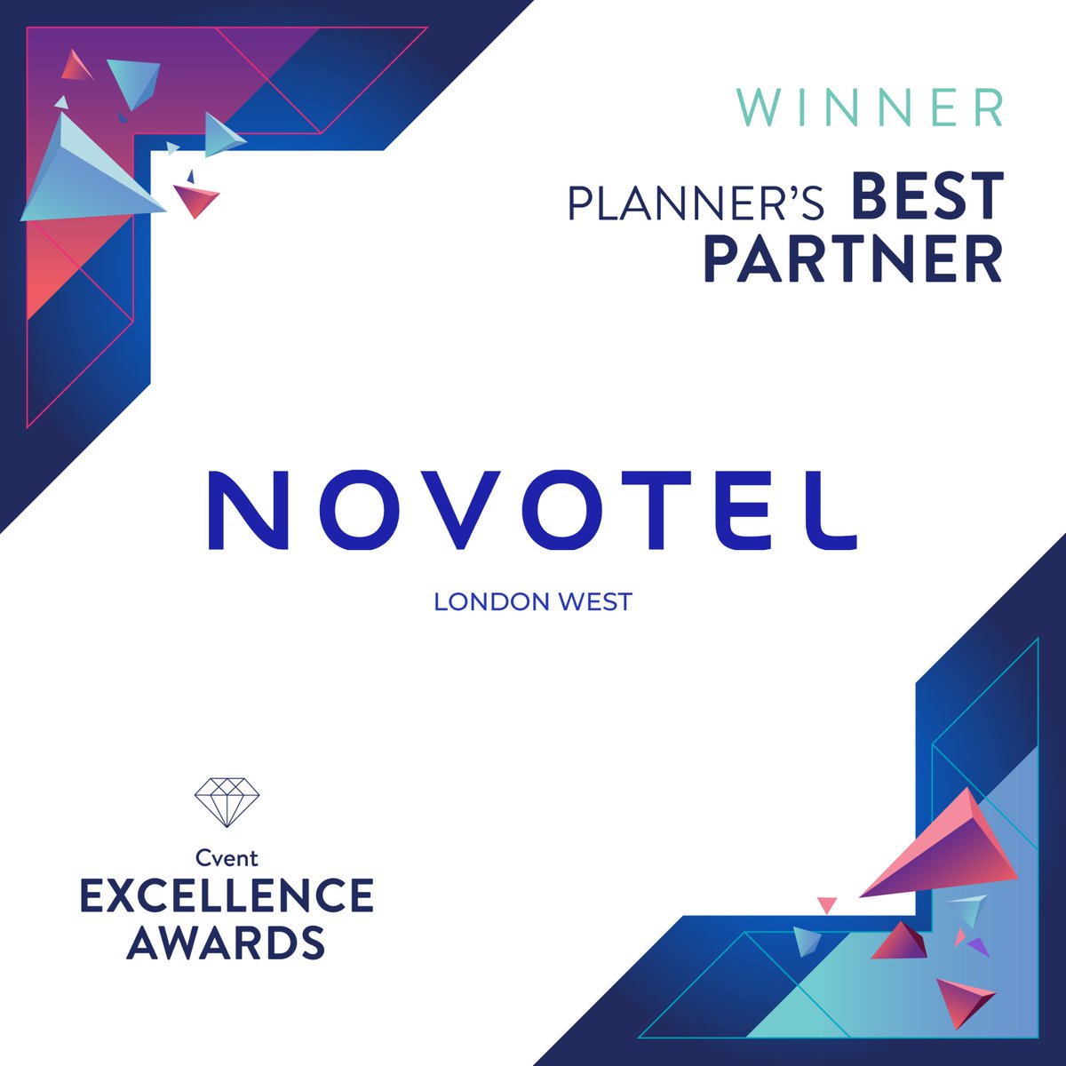 Event professionals want hotel partners to bring their vision to life, and Novotel London West consistently leads with a planner-first approach. 
With 40 versatile spaces and seamless hospitality, they’ve set the gold planner partner standard.🌟
#CventExcellenceAwards