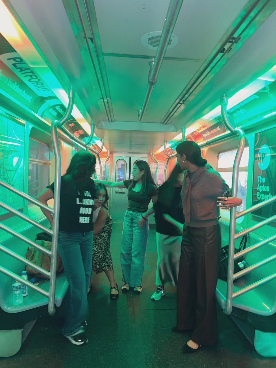 anuxhya's tweet image. The Aptos train’s officially boarding 🚆💚 #AptosExperience