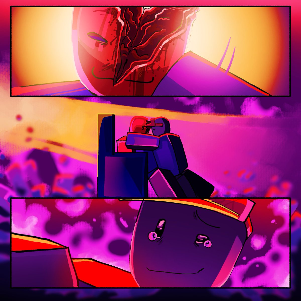 Maybemeidk29121's tweet image. This was before I knew it was a kiss #badthingsroblox #Badthings