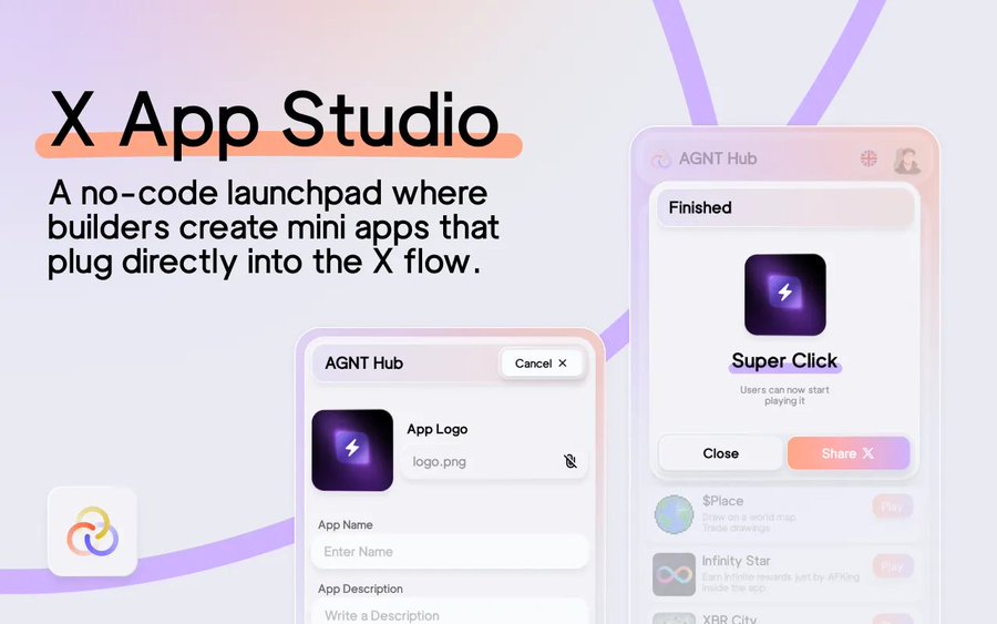 agnthub_intern's tweet image. X Mini Apps are about to redefine crypto UX.
Light. Native. Frictionless.
And built to live where attention already flows — inside X.