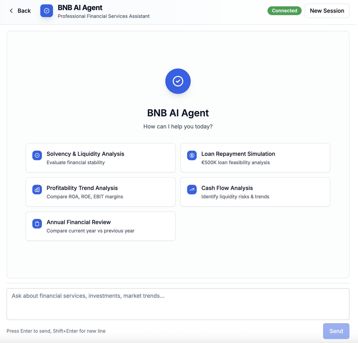 HBuisser's tweet photo. From Corporate Analyst to AI Analyst

I used to work in a bank analyzing balance sheets and credit requests all day — calculating liquidity, debt ratios, and repayment capacity.

Now I built a RAG agent that does the same job in seconds.
- Uploaded real balance sheets into a Supabase vector database
- Wrote a financial analyst system prompt (like I used to think)
- Connected it to an AI chatbot that generates full credit reports instantly

What took me hours in Excel now happens in seconds — and with better consistency.

If you want to see how RAG can automate your old job too, I can show you how I built it.