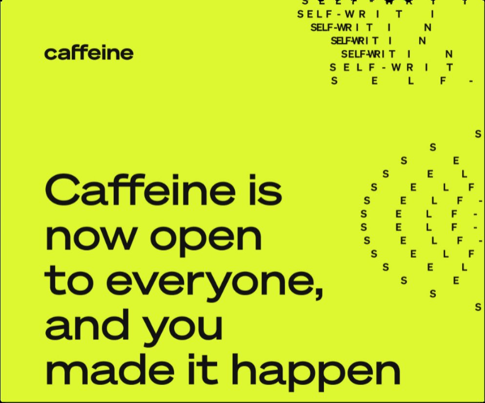 ReverseGasModel's tweet image. Caffeine is now open to everyone, & YOU made it happen $ICP
