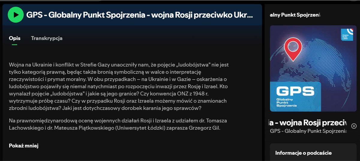 Tomasz Lachowski (@tomaszlachowsk1) on Twitter photo Zapraszamy do wysłuchania naszej rozmowy na Spotify!
<a href="/gilgrzegorz/">Grzegorz Gil 高傑</a> <a href="/MPiatkowski1/">Mateusz Piątkowski</a>
open.spotify.com/episode/14s2RI… Zapraszamy do wysłuchania naszej rozmowy na Spotify!
<a href="/gilgrzegorz/">Grzegorz Gil 高傑</a> <a href="/MPiatkowski1/">Mateusz Piątkowski</a>
open.spotify.com/episode/14s2RI…