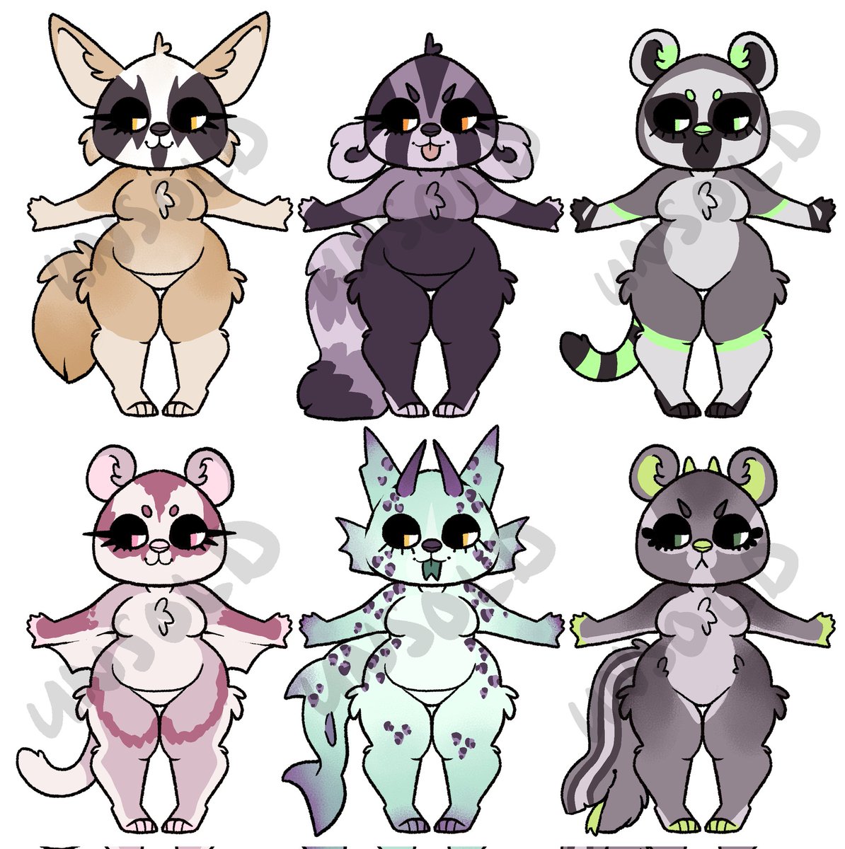 hiii bunch of adopts available for 9cad/ea (around 6.50us/5.50eu) (: