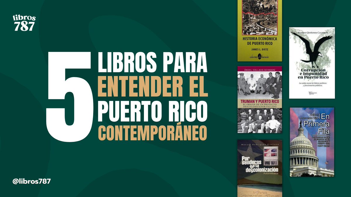libros787's tweet image. 📚 ¿Cómo llegamos al Puerto Rico de hoy?

Estos 5 libros exploran la política, la economía y las decisiones que han marcado nuestra historia reciente.
Una lectura imprescindible para entender el presente y pensar el futuro.

👉 Lee el blog completo: libros787.com/blogs/libros78……