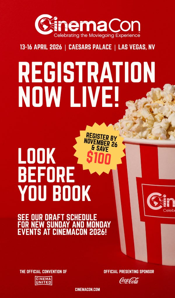 CinemaCon tweet media