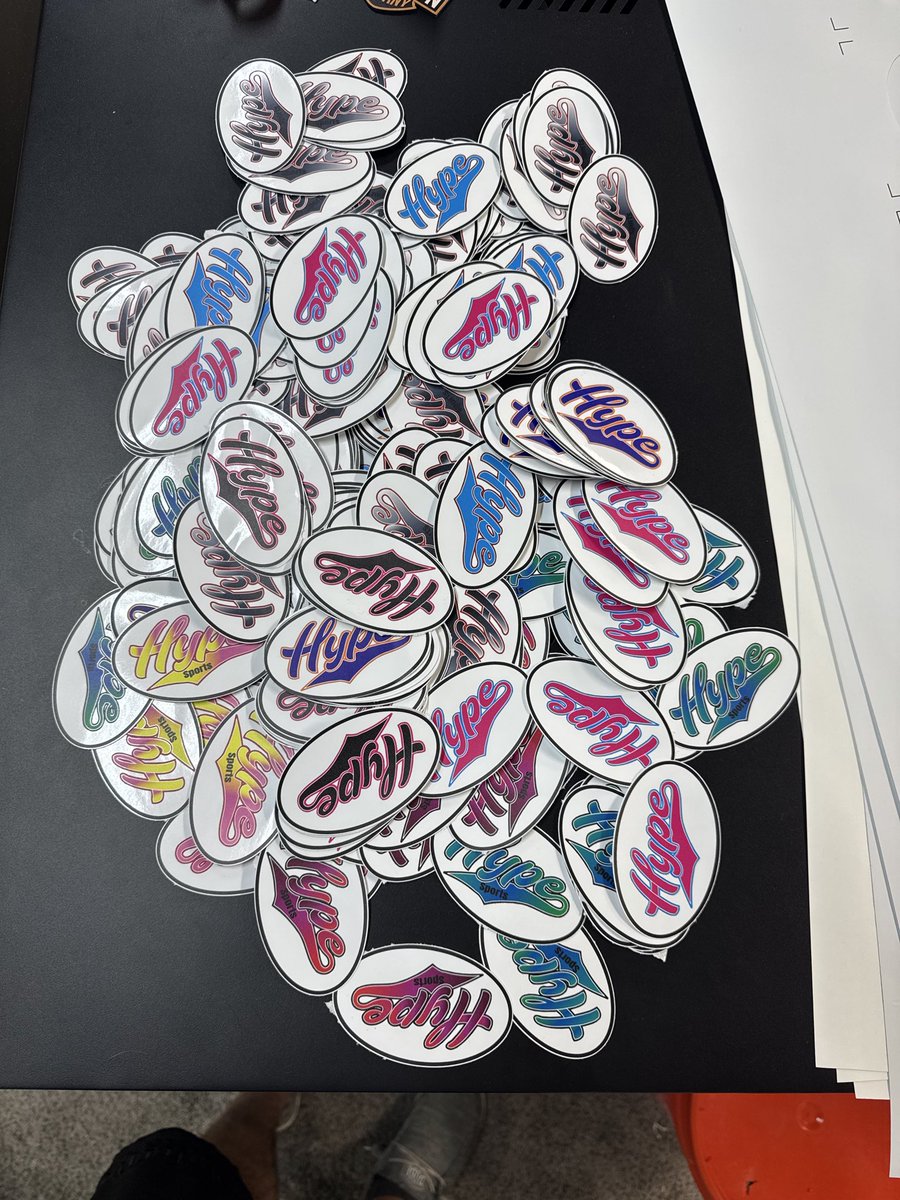thin_threads's tweet image. Stickers out the door with customers hat order. Easy advertising for any business. Printed in house and makes an easy give away gift with any order for your customers. Custom stickers available in different shapes and sizes as well.  #thinlinethreads #wedoitall #explorepage