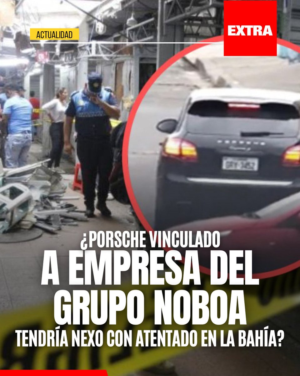 #EXTRAActualidad | Juan González presentó una denuncia, vinculando un vehículo de una empresa relacionada con el Grupo Noboa con el domicilio del presunto implicado en atentado con explosivos en La Bahía.

Conoce más 👉ow.ly/Y2oI50Xc0rc