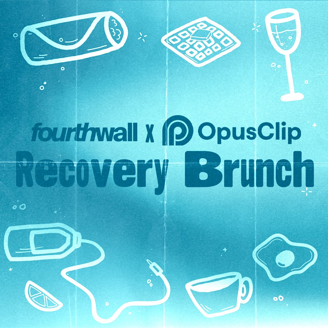 Fourthwall's tweet image. Twitchcon’s almost here… and so is your favorite recovery brunch 😉💙
Swing by Sunday from 11-6 to eat, vibe, and relax after a packed weekend 🧇🥂
Retweet + reply and we’ll DM you the link 👀