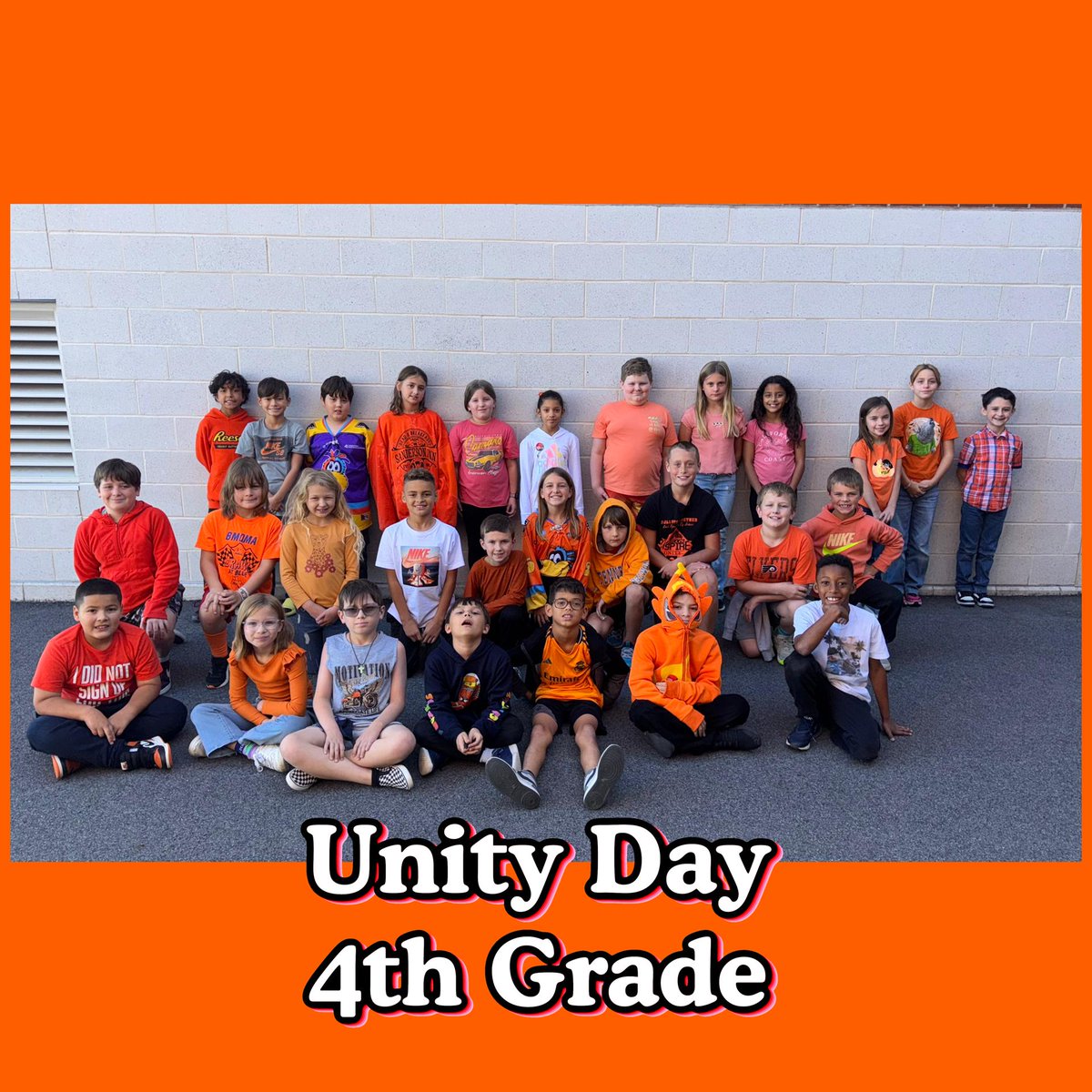 Unity Day in 4th grade! 🧡🦈