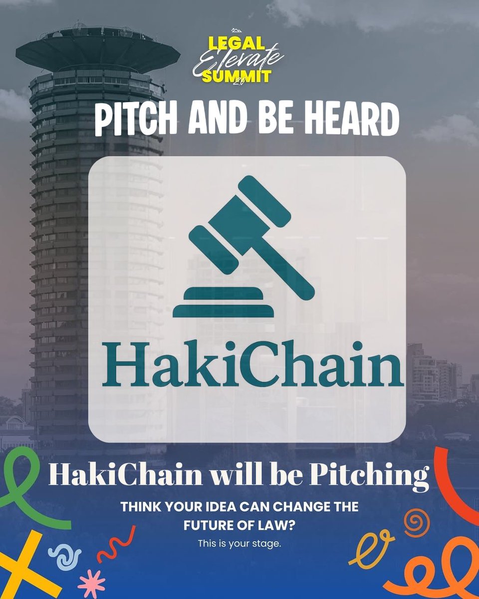 HakiChain has been selected to pitch at the  Legal Elevate Summit 2025 at <a href="/ExperienceUSIU/">USIU-Africa</a> University on October 16.
We’re honored for the opportunity to showcase how we’re shaping the future of legal-tech in Africa.
If you’ll be attending, let’s connect.
See you there!
#HakiChain