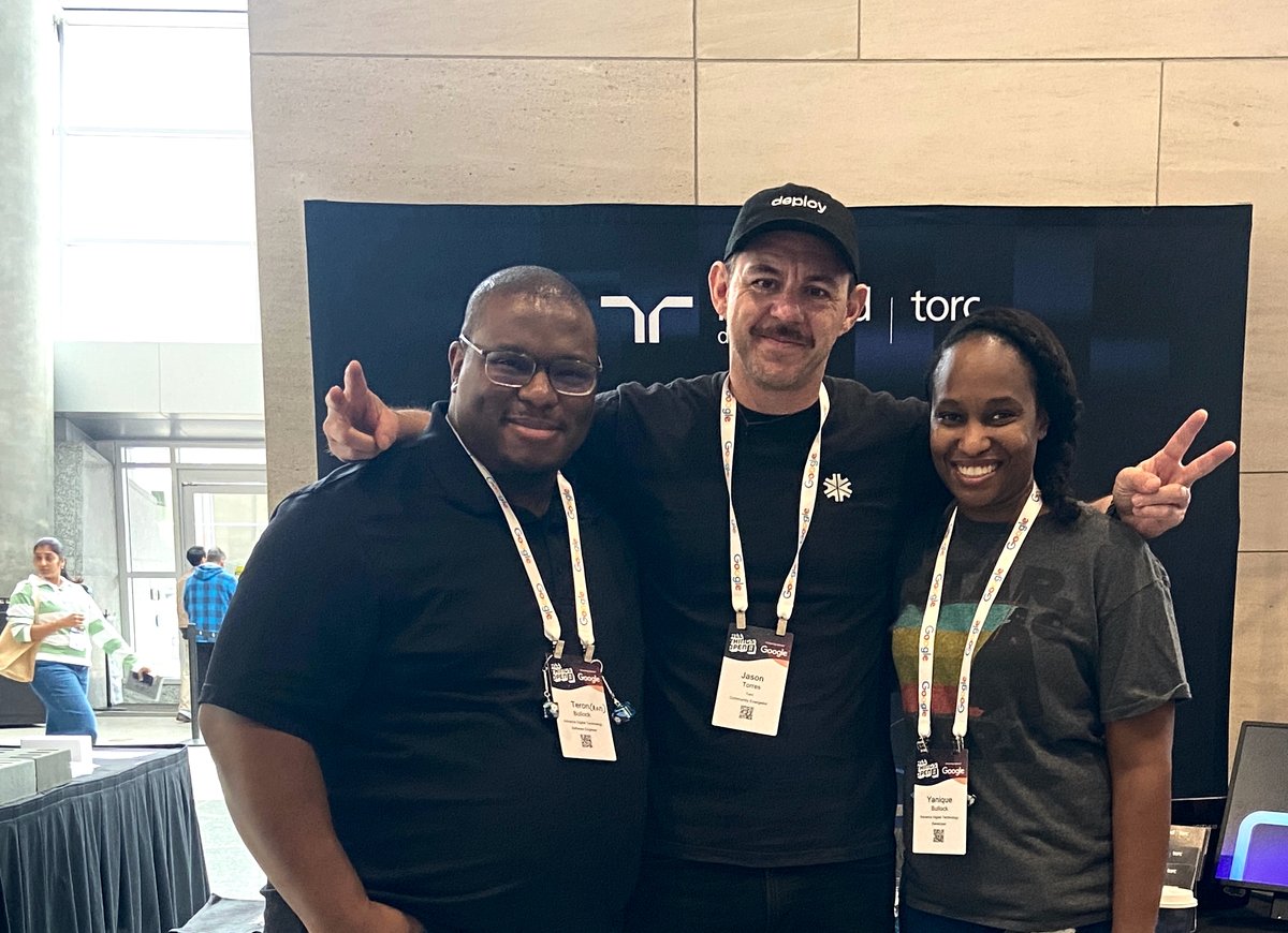 teronInTech's tweet image. It was great having the chance to work with @TasonJorres at the @Torc booth at @AllThingsOpen! He&apos;s truly at the top of his game in what he does. Until next time, my friend!
@YaniqueBullock #AllThingsOpen #ATO2025