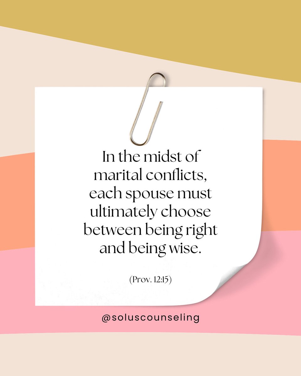 soluscounseling's tweet image. #couplescounseling
#christiancounseling
#biblicalcounseling