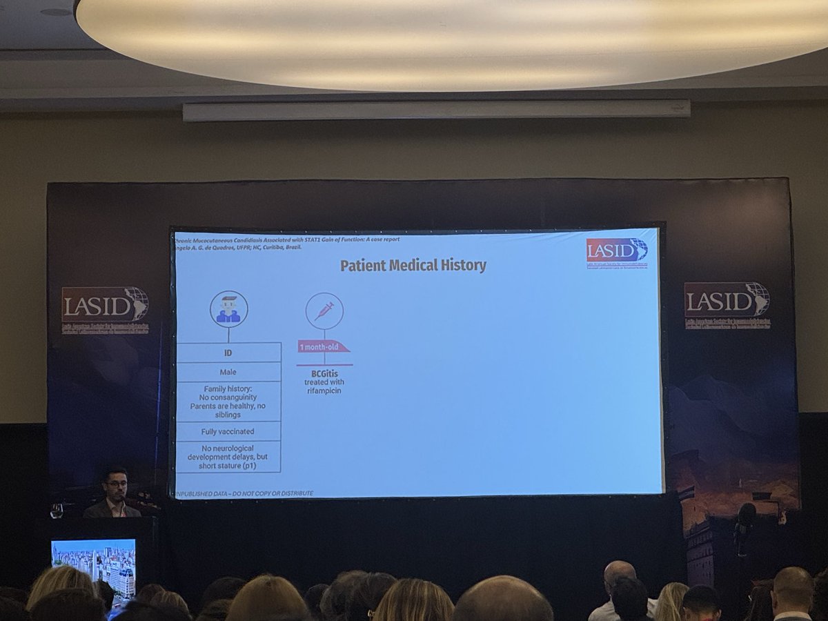 LASIDimmuno's tweet image. Angelo de Quadros shows us more about STAT1 GOF and ruxolitinib! @lasidjuniors #lasid2025
