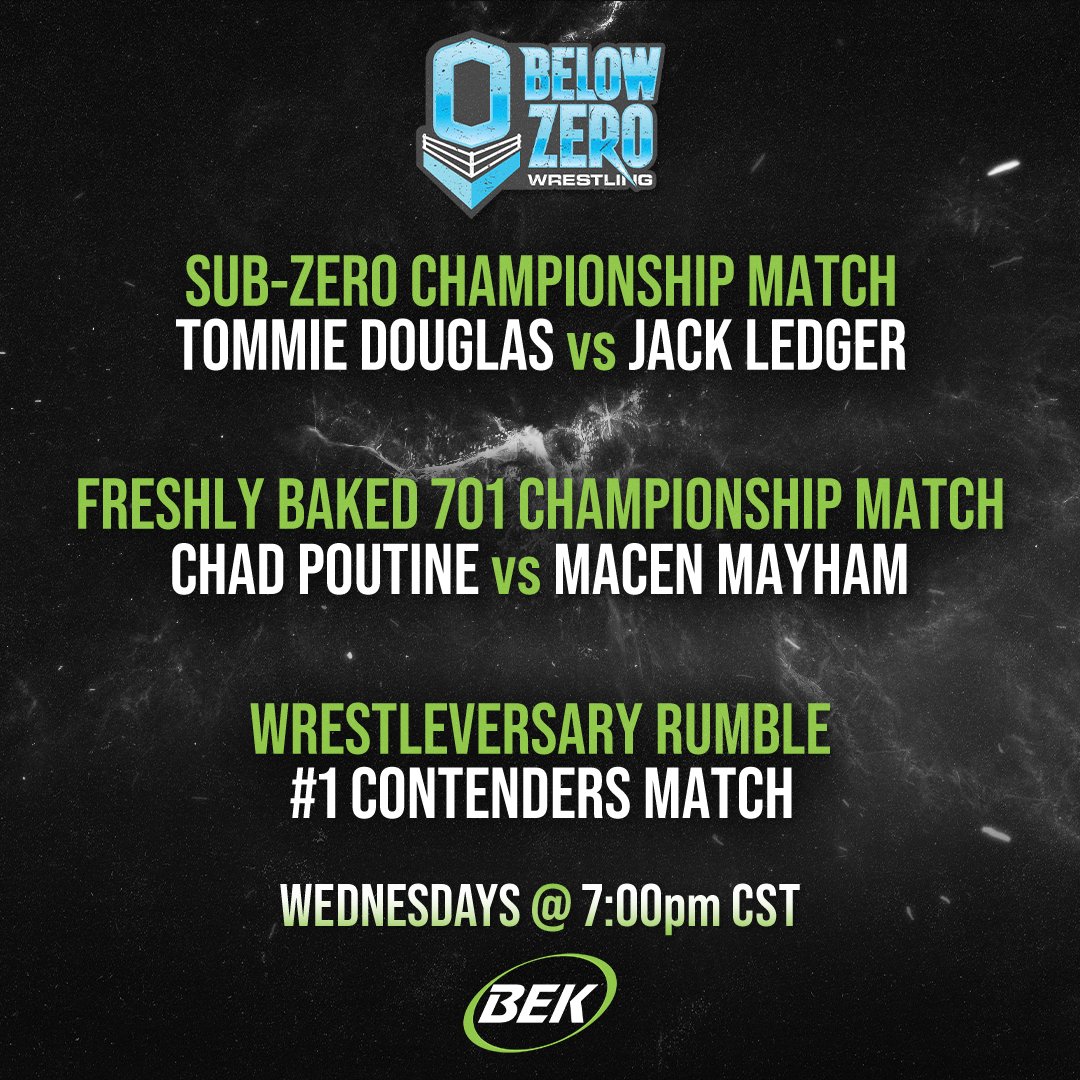 Maybe you were busy, maybe you forgot? No worries! Episode 1 of Season 2 is on again on BEK Sports! 
 
⏰ Below Zero Wrestling – Wednesdays at 7 pm CT
📺 WATCH LIVE ON BEK TV
Channel Finder: bek.tv/channel-finder
📺 WATCH LIVE OR ON-DEMAND ON BEK TV+:
bektv.plus/series/belowze…
