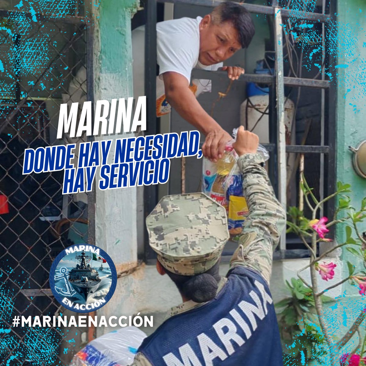 MarinaEnAccion's tweet image. 🌧️ En medio de la emergencia por inundaciones, personal de la #Marina brinda alimento y esperanza a las familias afectadas.
Servir también es estar presente cuando más se necesita. 💙🇲🇽
#MarinaEnAcción #PoderNaval #Solidaridad #Veracruz