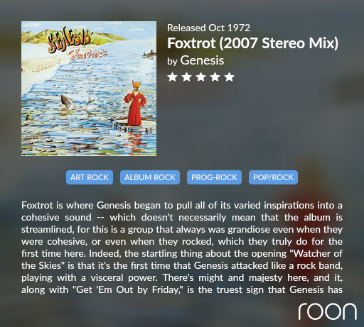 roonlabs's tweet photo. #Roon #RoonShare #OnThisDayInMusic #Genesis https://t.co/jt02zMoVKL