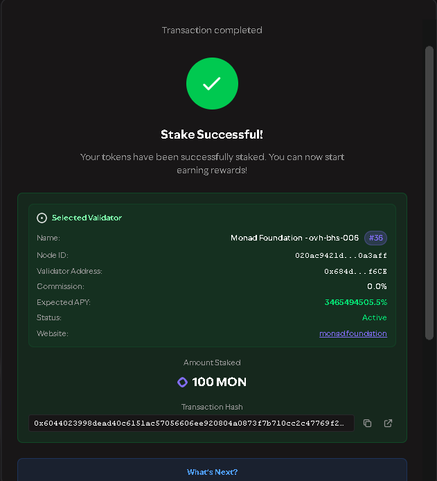Staking on <a href="/monad/">Monad</a>  💜

gmonads.com/staking