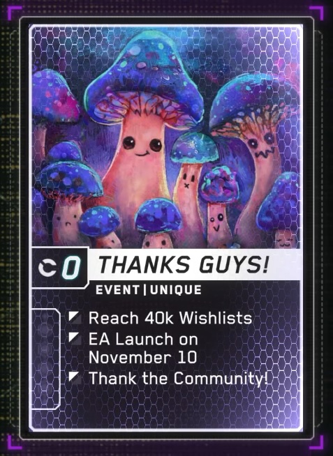 Into The Grid just crossed the 40,000 Wishlists mark! 🥳

It's hard to put in words how grateful we are, so we better let our fun guys do the talking for us. 🍄

Total thanks 🙏 🙌

#indiegames #indiedev #SteamNextFest