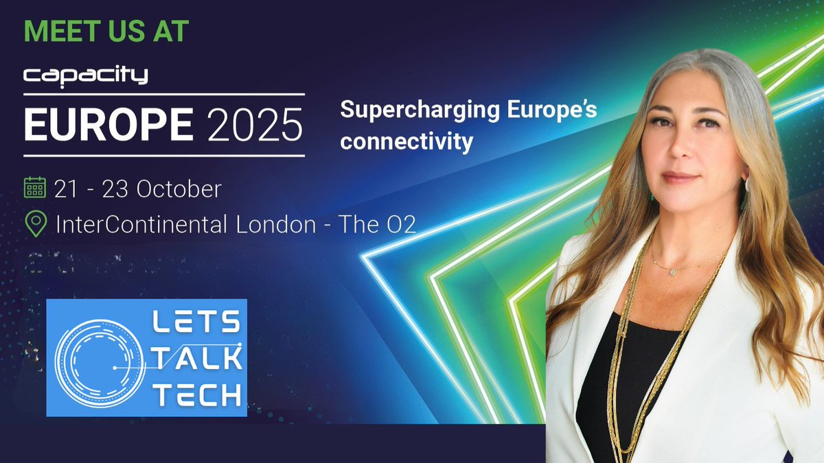 LetstalktechAR's tweet image. Let&apos;s connect with the global digital infrastructure community at Capacity Europe. We join notable brands as media partner. Use LETSTALKTECH10 for 10% off your booking. #CapacityEurope #DigitalInfrastructure #LetsTalkTech #Telecoms #DataCenters #connectivity #GlobalEvents
