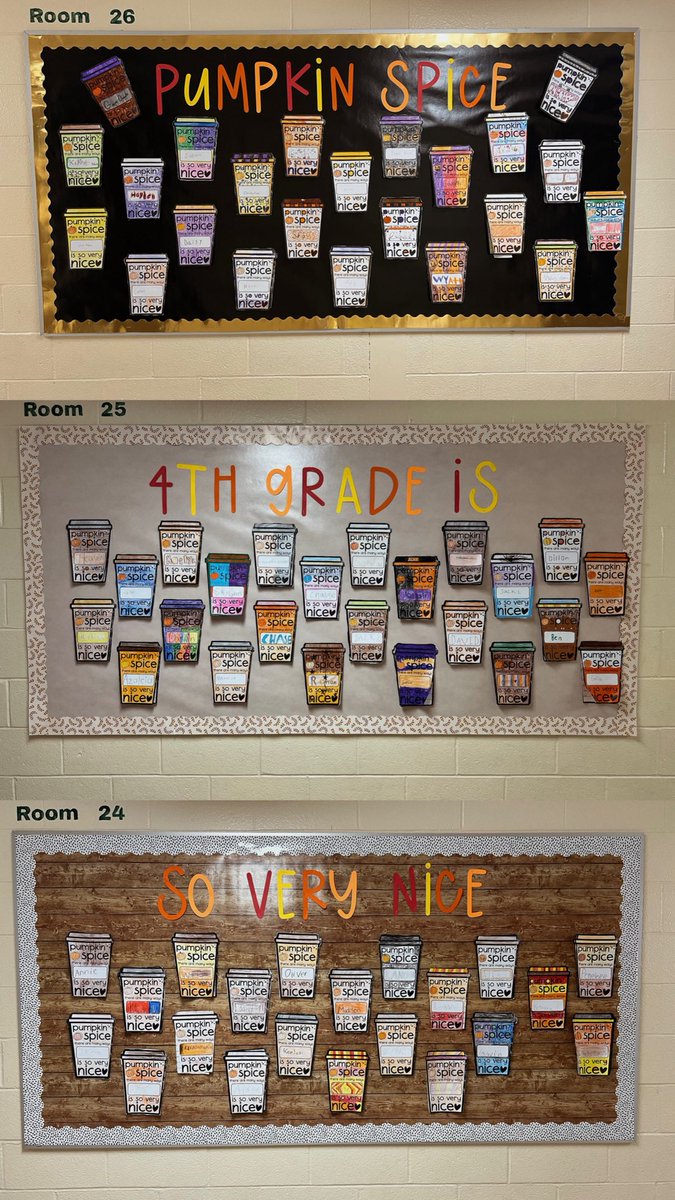PUMPKIN SPICE, 4TH GRADE IS SO VERY NICE!! 🎃🍂

For the Month of Respect, our 4th grade created kindness lattes ☕️ about kind things they’ve done or noticed. It’s amazing to see their thoughtfulness grow!! Let’s keep spreading kindness every day Mustangs!! 🐴✨