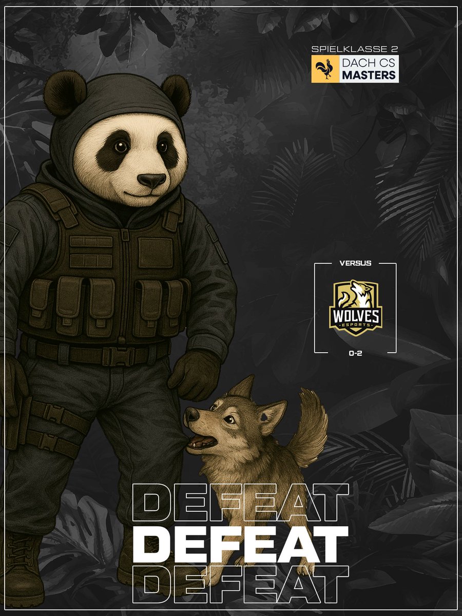 PandaricEsports's tweet image. Aua, die beißen ja zurück! GGWP an @wolves_esports, war denkbar knapp aber verdient gewonnen von den Wölfen..
#DACHCSMasters