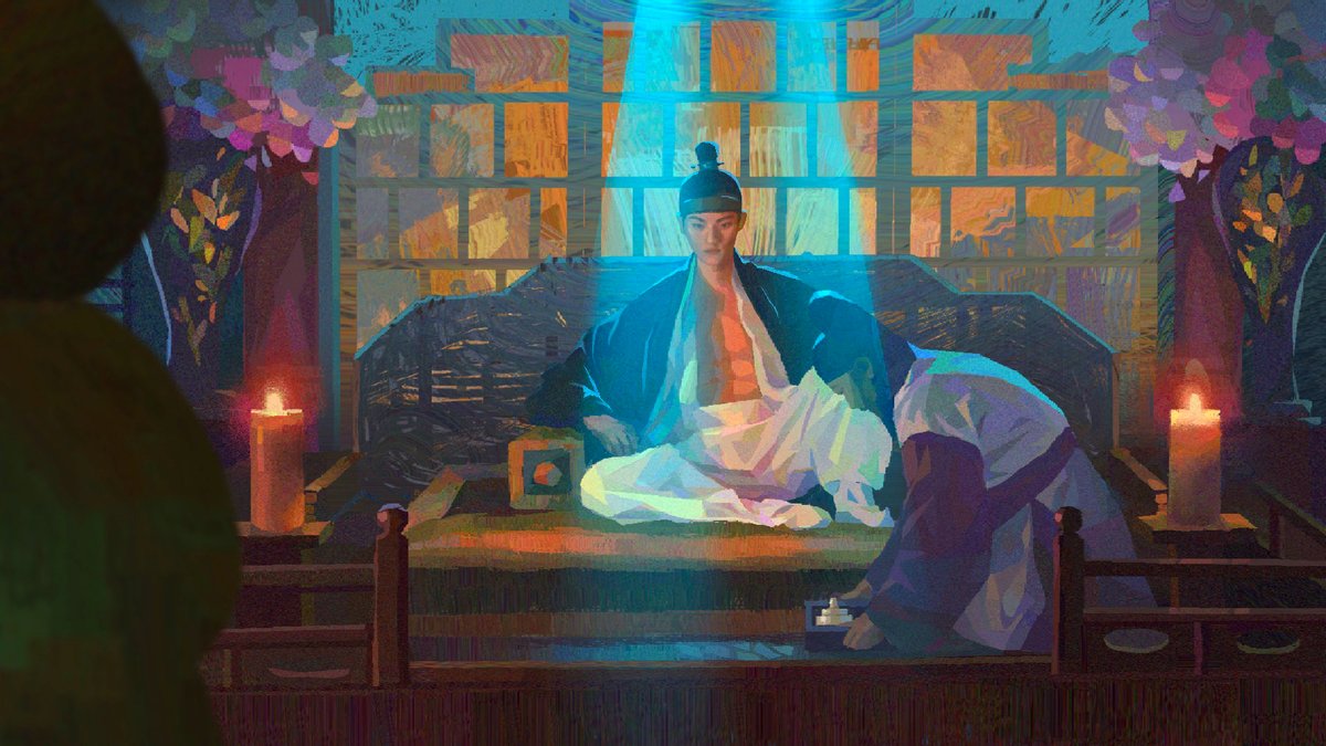 lemonikate's tweet image. My table at #lightbox Expo is 401! Come get some fun stickers, prints, and bunnies! 

I made a #fanart  for #bonappetityourmajesty ! It was so much fun drawing this, great excuse to stare at this gorgeous man #leechaemin for a week 😍!

#heavypaint #procreate