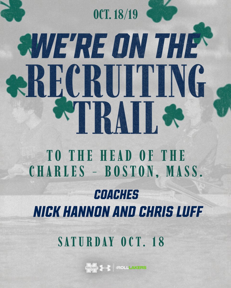 On the lookout for new Lakers 👀

Are you interested in rowing at a Division I university? We will be at The Head of the Charles this weekend and would love to chat! Meet Coaches Nick Hannon and Chris Luff Saturday at noon to learn more about us! 

#RollLakers☘️
