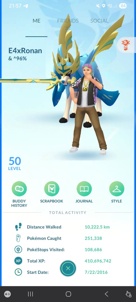 My last profile screenshot being lvl 50. 😅🥳