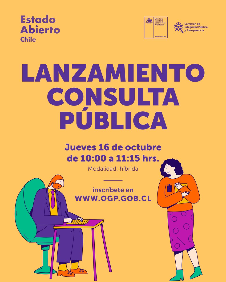 ¡Tu voz cuenta para un #EstadoAbierto! 🙌

Mañana a las 10:00 hrs lanzamos la consulta pública del 6º Plan de Acción: evalúa los 11 compromisos, propone mejoras y suma tus ideas por un Estado más transparente, participativo e íntegro.

🔗 Súmate en events.teams.microsoft.com/event/536ea24e…