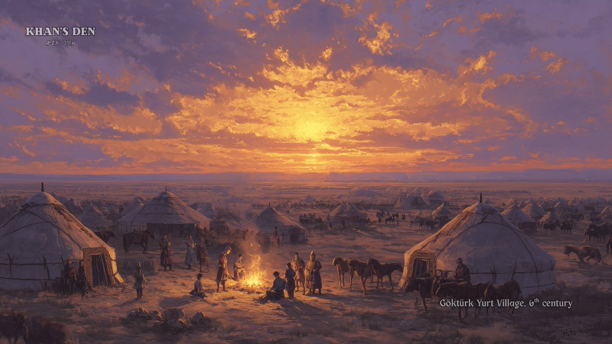 Göktürk Yurt Village, 6th century, 4K wallpaper