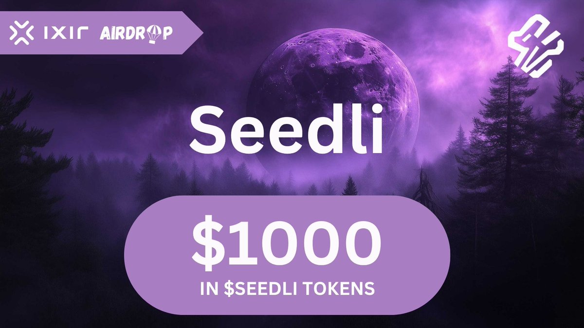 IXIRPAD (@ixirpad) on Twitter photo 🪂 Airdrop Time! 🪂
<a href="/ixirpad/">IXIRPAD</a> & <a href="/SeedliCapital/">Seedli Capital</a> are teaming up! 💥
To celebrate the upcoming IDO, we’re giving away $1,000 worth of $SEEDLI tokens! 🚀
How to join:
1️⃣ Follow <a href="/ixirpad/">IXIRPAD</a> & <a href="/SeedliCapital/">Seedli Capital</a>
2️⃣ Join the Telegram group → t.me/seedlicapitalc…
3️⃣ RT + ❤️ this post and 🪂 Airdrop Time! 🪂
<a href="/ixirpad/">IXIRPAD</a> & <a href="/SeedliCapital/">Seedli Capital</a> are teaming up! 💥
To celebrate the upcoming IDO, we’re giving away $1,000 worth of $SEEDLI tokens! 🚀
How to join:
1️⃣ Follow <a href="/ixirpad/">IXIRPAD</a> & <a href="/SeedliCapital/">Seedli Capital</a>
2️⃣ Join the Telegram group → t.me/seedlicapitalc…
3️⃣ RT + ❤️ this post and