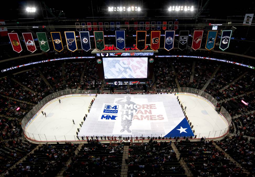 In 2015, WCCO Television supported MMAF and Minnesota service members with their More than   Names campaign. Over 150,000 people signed a 102-76 foot flag as a show of visual support. #TBT #20yearsofThanks