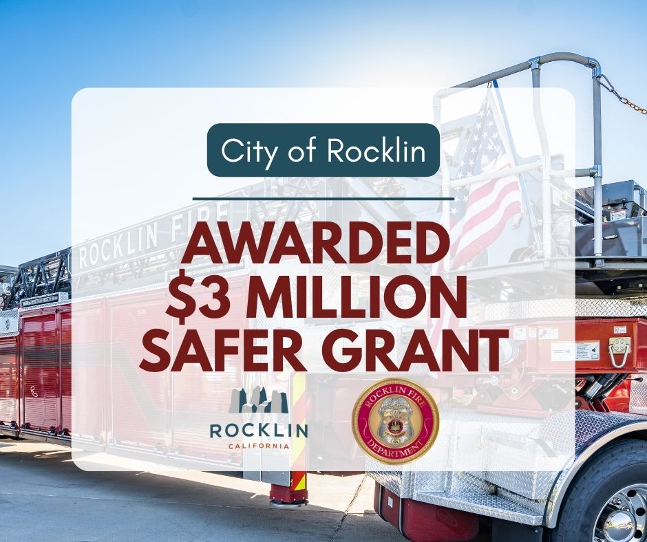 The City has been awarded a $3 million SAFER Grant to fund nine new firefighter positions, supporting the future fourth fire station in east Rocklin and helping maintain rapid emergency response times as our community grows.

Read more: rocklin.ca.us/news/rocklin-a…