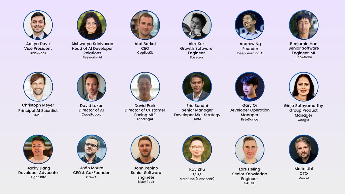 DeepLearningAI's tweet image. Less than one month to go until AI Dev 25 x NYC, hosted by Andrew Ng and @DeepLearningAI!
We’re welcoming more innovators, researchers, and builders to the stage for the AI Developer Conference, now taking place at Convene Brookfield Place in New York City, a larger venue to…