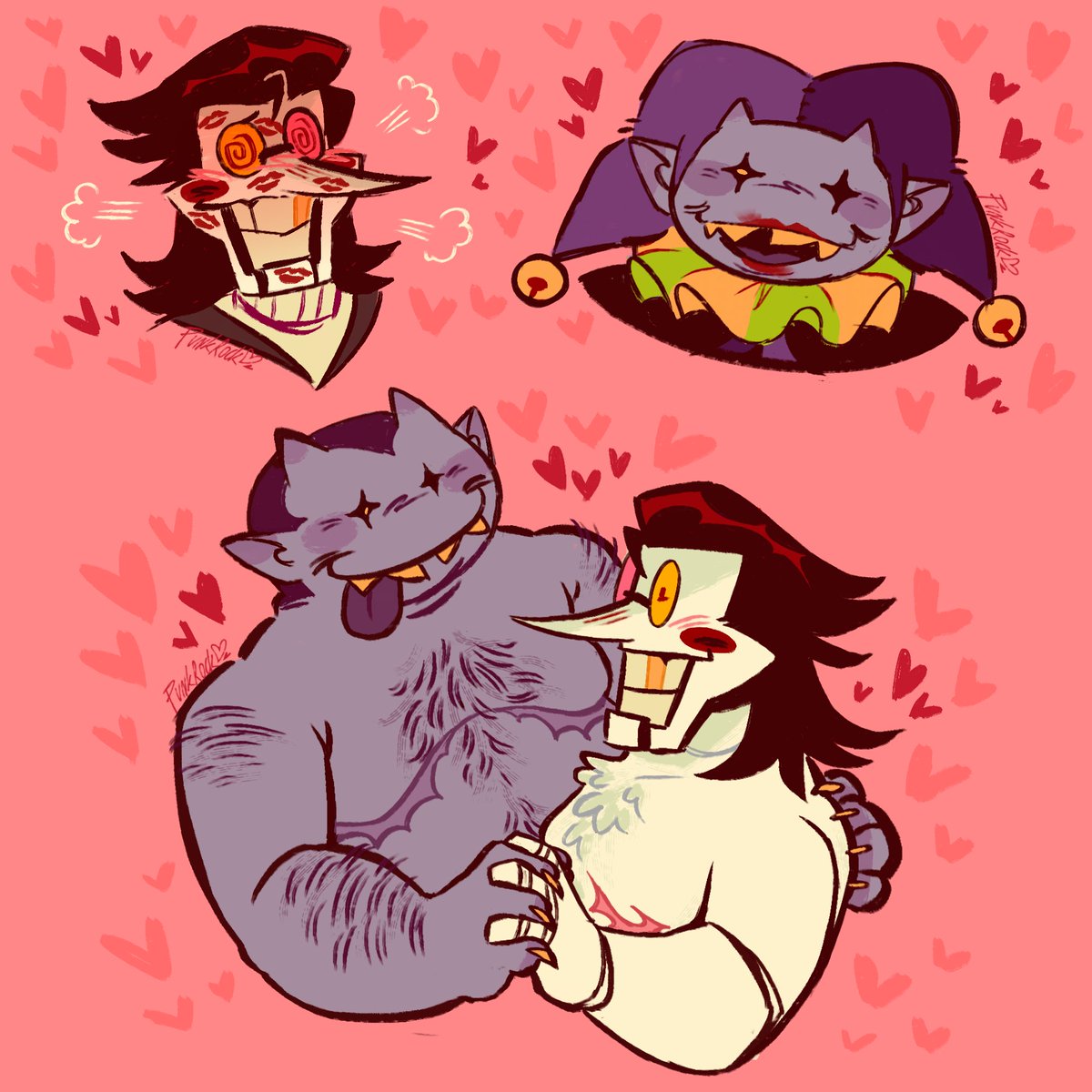 punkrock_starr's tweet image. Oughhhhh spamvil save me
#spamton #jevil #spamvil #deltarune #fanart