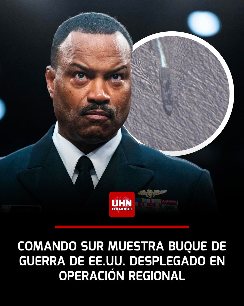 🇺🇸🇻🇪‼️ | LO ÚLTIMO — El Comando Sur publica imagen aérea de un buque militar de EE.UU. desplegado en el Caribe, tomada durante el vuelo de regreso del almirante Alvin Holsey tras visitar Granada y Antigua.