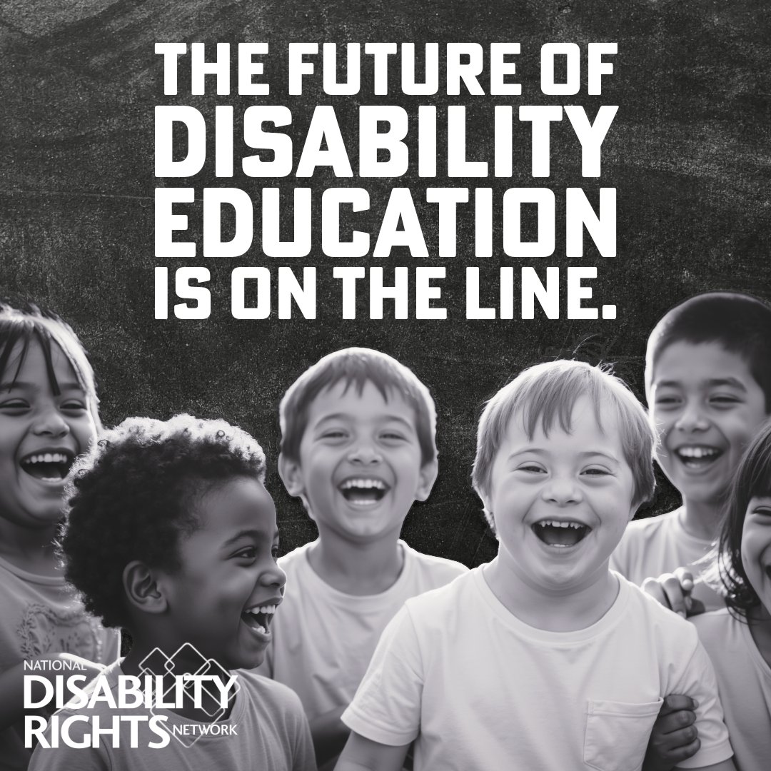 NDRNadvocates's tweet photo. Disability rights at risk: Department of Education layoffs have gutted key offices enforcing IDEA, 504 &amp; WIOA (Workforce Innovation and Opportunity Act).

Tell Congress: Restore staffing. Protect access.

https://t.co/lrMtdravEg https://t.co/NSyH9Ct1PX