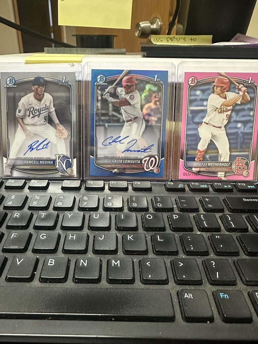 CBR37B's tweet photo. @cardboardbst Priced to sell. Will sell altogether at $325

Shotaro Moro Base Auto $120
JJ Wetherholt Pink Paper /175 $20
Cristopher Acosta Gold Shim Auto /50 $30
Kevin McGONIGLE base auto $150
Ramcell Medina Base Auto $5
Caleb Lomavita True Blue Auto /150 $30 https://t.co/CiKpn0OHXO