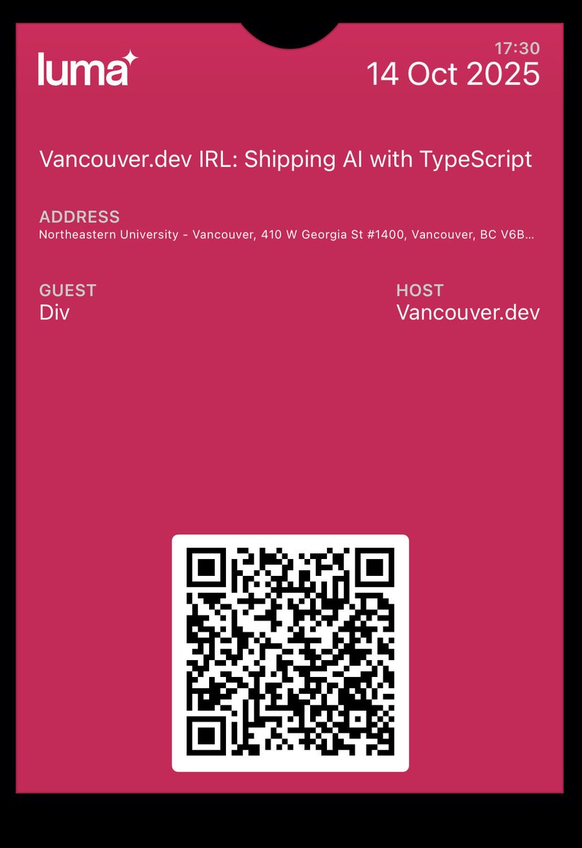 divandcode's tweet image. Thanks @tokifyi for vancouver dot dev and letting me demo!

Love the community &amp;lt;3