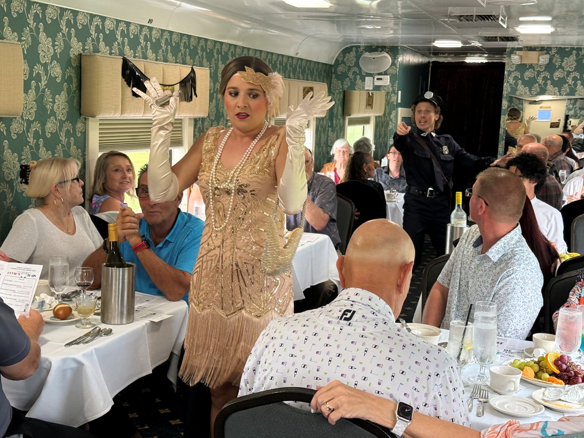 What is this little orange hiding? And what does it have to do with Officer Leeds? 🍊👮‍♂️

Join us and find out 😈💰

#devilstrain #murdermysterydinnertrain #mmdt #rumrunners #bootlegger #jerseydevil #pinebarrens #1920sthemedmurdermystery #roaring20s #2025seasonofsuspense #mmdtsos