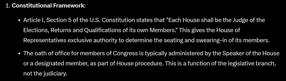 <a href="/DougWahl1/">Lovable Liberal and his Old English sheepdog</a> She can't. Well, she can, but it would be a complete waste of money. Article I, section 5, gives this power to the Speaker. The House is in a limited recess. It's 100% Johnson's call. A federal judge can't usurp the Speaker's authority without a House implicit allowance. Check