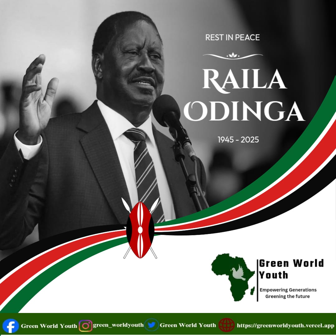 We are deeply saddened by the sudden demise of Pan-Africanist and former Prime Minister of Kenya, Hon. <a href="/RailaOdinga/">The Raila Odinga Amolo Foundation</a> . We extend our deepest condolences to his family, friends, and to  the people of Kenya in this hour of grief.