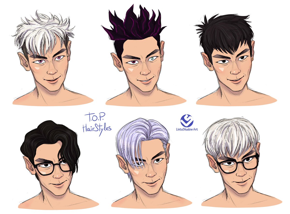 TOP hairstyles. 
#TOP #choiseunghyun #thanos230 #ttt #TTTOP